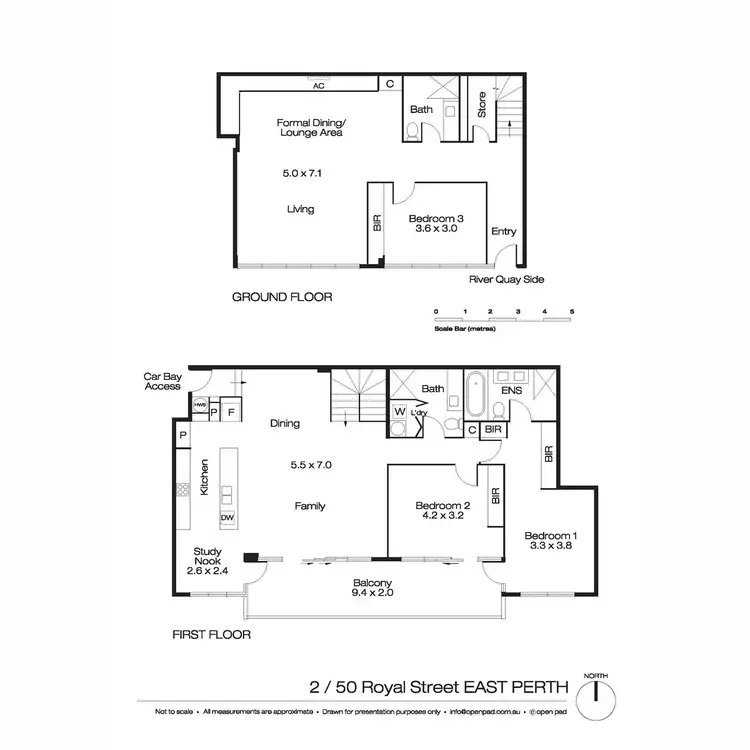 Floorplan of Homely apartment listing, 2/50 Royal Street, East Perth WA 6004