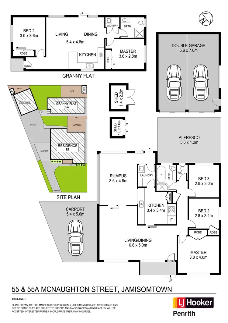 Floorplan of Homely house listing, 55 & 55a McNaughton Street, Jamisontown NSW 2750