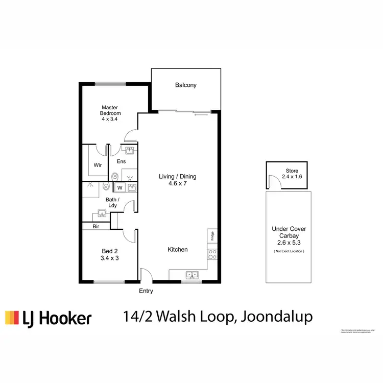 Floorplan of Homely apartment listing, 14/2 Walsh Loop, Joondalup WA 6027