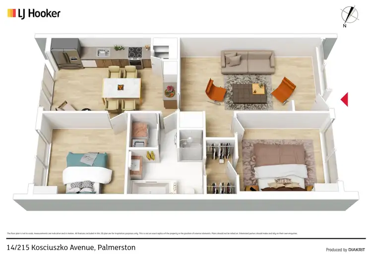 Floorplan of Homely house listing, 14/215 Kosciuszko Avenue, Palmerston ACT 2913