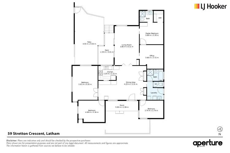 Floorplan of Homely house listing, 59 Stretton Crescent, Latham ACT 2615