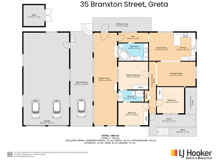 Floorplan of Homely house listing, 35 Branxton Street, Greta NSW 2334