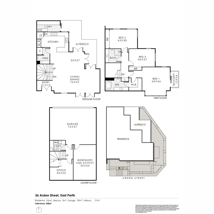 Floorplan of Homely house listing, 36 Arden Street, East Perth WA 6004