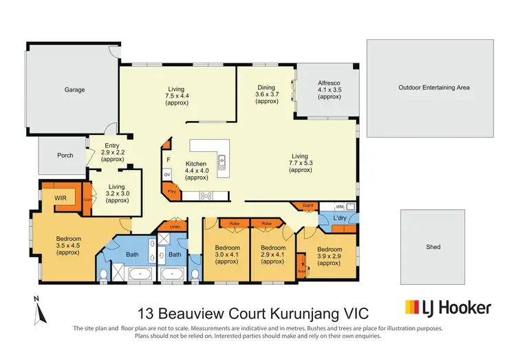 Floorplan of Homely house listing, 13 Beauview Court, Kurunjang VIC 3337