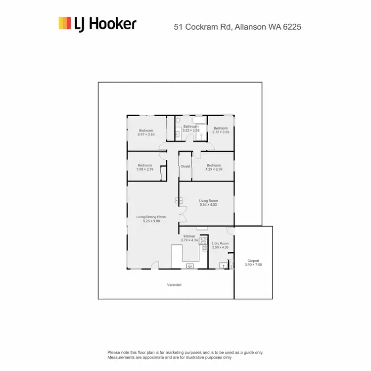 Floorplan of Homely rural property listing, 51 Cockram Road, Allanson WA 6225