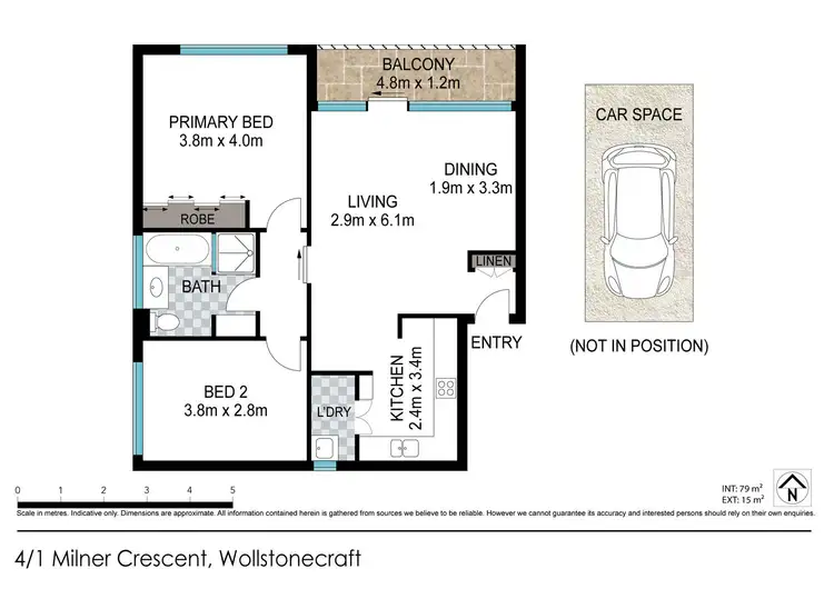 Floorplan of Homely apartment listing, 4/1 Milner Crescent, Wollstonecraft NSW 2065