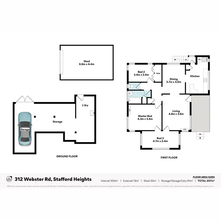 Floorplan of Homely house listing, 312 Webster Road, Stafford Heights QLD 4053
