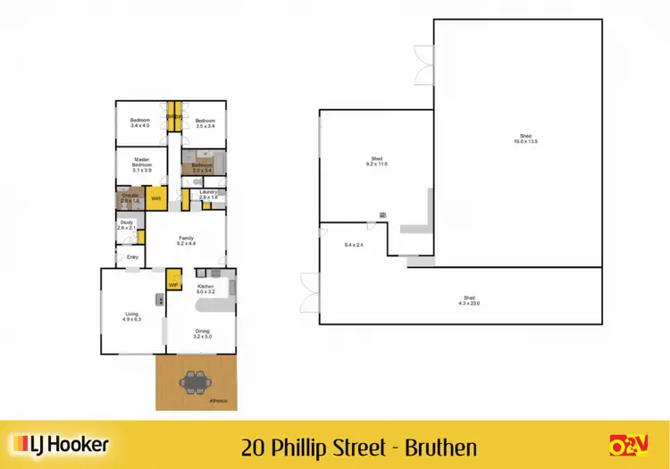 Floorplan of Homely house listing, 20 Phillip Street, Bruthen VIC 3885