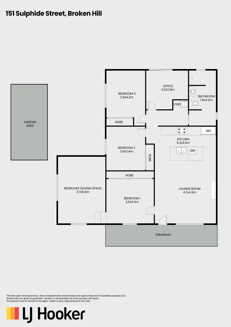 Floorplan of Homely house listing, 151 Sulphide Street, Broken Hill NSW 2880