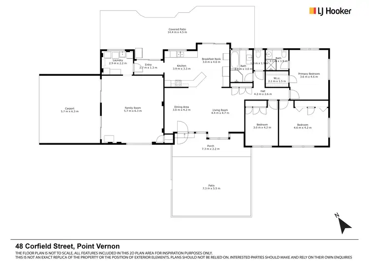Floorplan of Homely house listing, 48 Corfield Street, Point Vernon QLD 4655