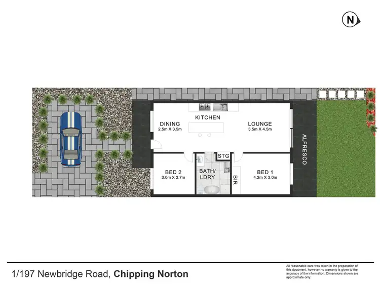 Floorplan of Homely townhouse listing, 1/197 Newbridge Road, Chipping Norton NSW 2170