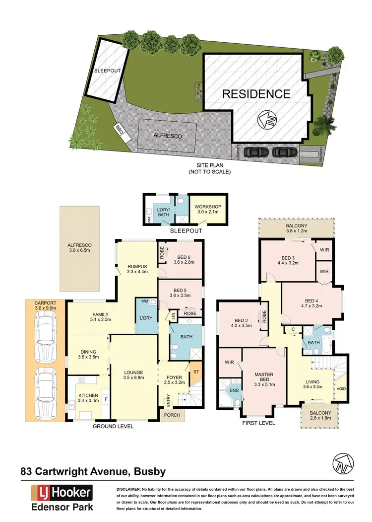 Floorplan of Homely house listing, 83 Cartwright Avenue, Busby NSW 2168