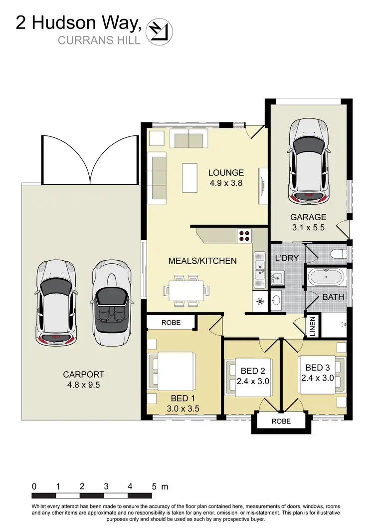 Floorplan of Homely house listing, 2 Hudson Way, Currans Hill NSW 2567
