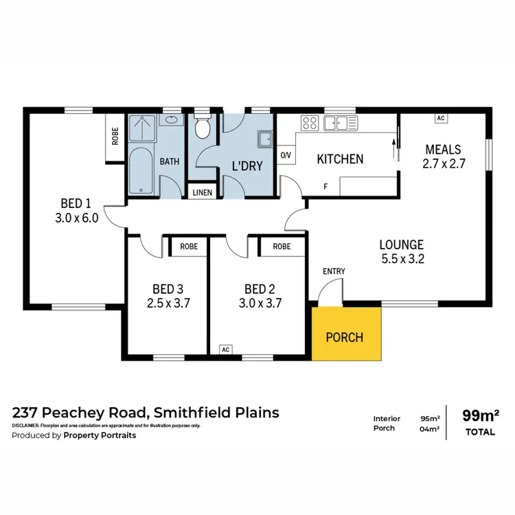 Floorplan of Homely house listing, 237 Peachey Road, Smithfield Plains SA 5114