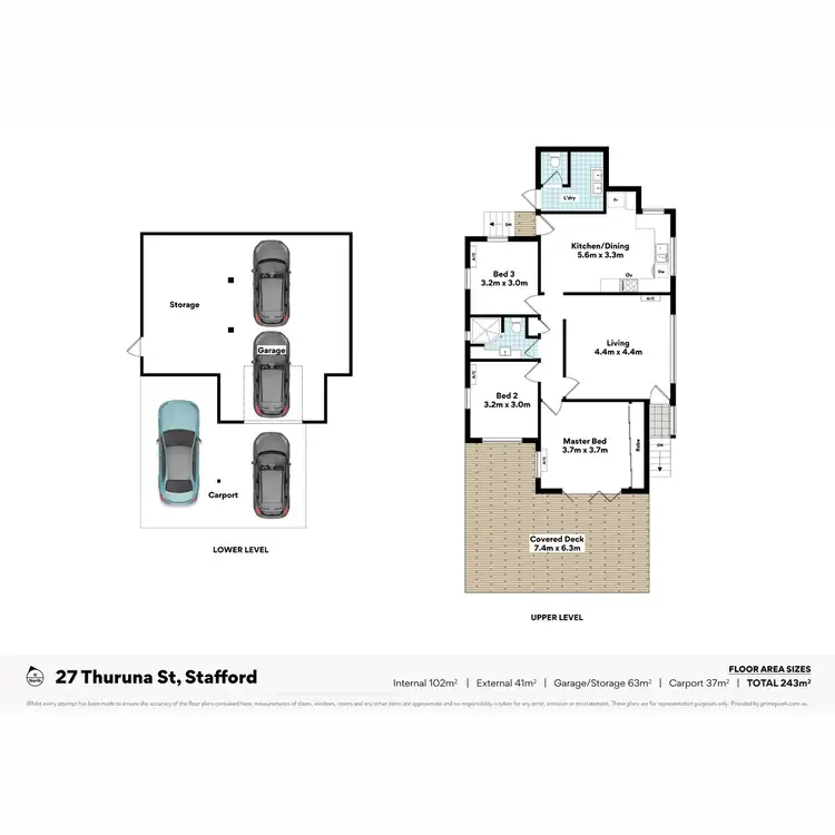 Floorplan of Homely house listing, 27 Thuruna Street, Stafford QLD 4053