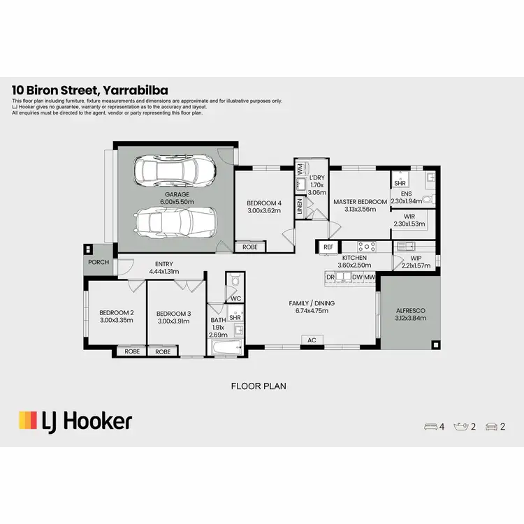 Floorplan of Homely house listing, 10 Biron Street, Yarrabilba QLD 4207