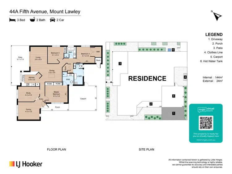 Floorplan of Homely house listing, 44a Fifth Avenue, Mount Lawley WA 6050