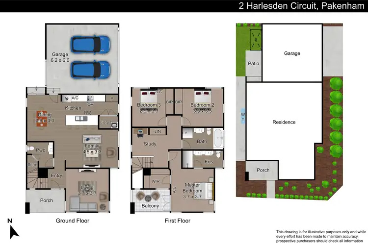 Floorplan of Homely house listing, 2 Harlesden Circuit, Pakenham VIC 3810