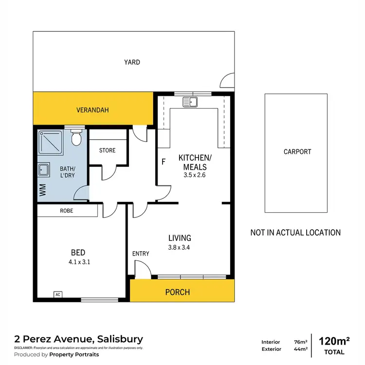 Floorplan of Homely house listing, 11/2 Perez Avenue, Salisbury SA 5108