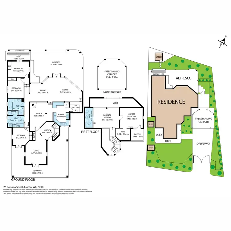 Floorplan of Homely house listing, 26 Corinna Street, Falcon WA 6210