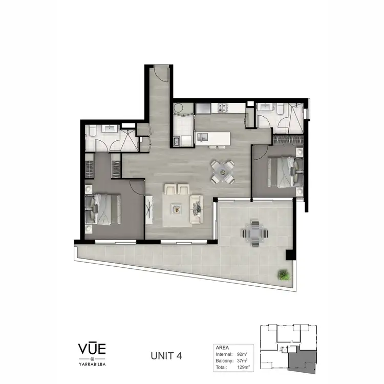 Floorplan of Homely unit listing, 14/32 Everglade Street, Yarrabilba QLD 4207