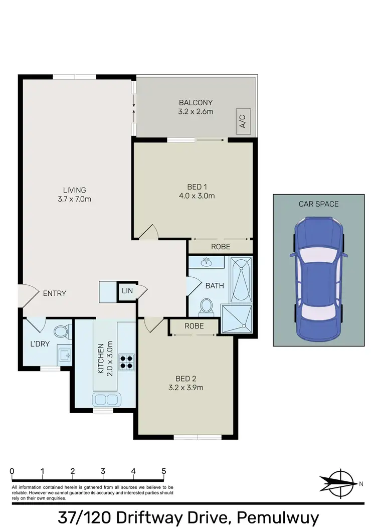 Floorplan of Homely unit listing, 37/120 Driftway Drive, Pemulwuy NSW 2145