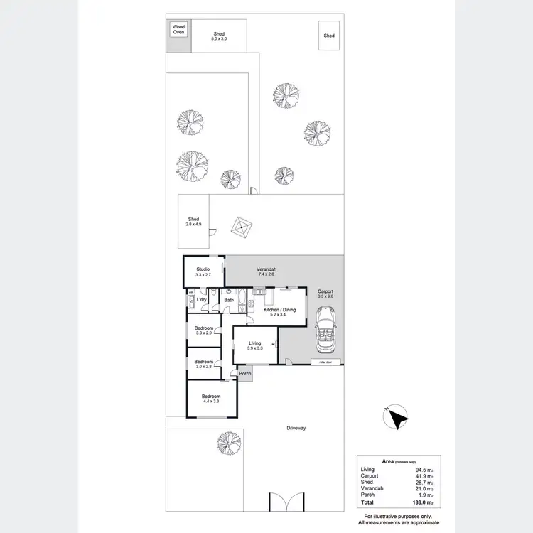 Floorplan of Homely house listing, 43 Fortrose Avenue, Seaton SA 5023