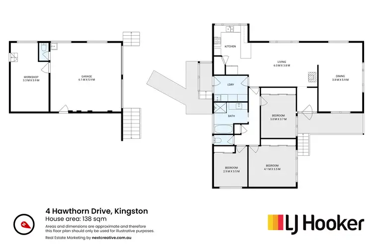 Floorplan of Homely house listing, 4 Hawthorn Drive, Kingston TAS 7050