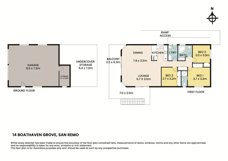 Floorplan of Homely house listing, 14 Boathaven Grove, San Remo VIC 3925