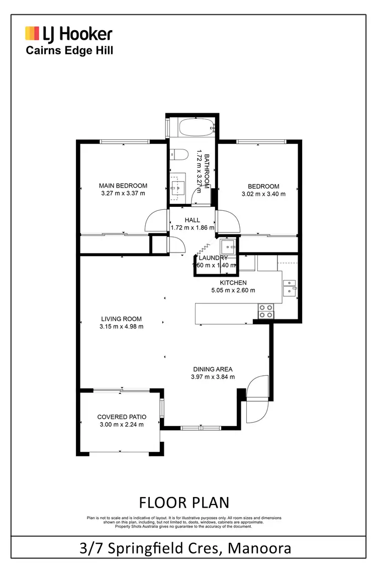 Floorplan of Homely unit listing, 3/7 Springfield Crescent, Manoora QLD 4870
