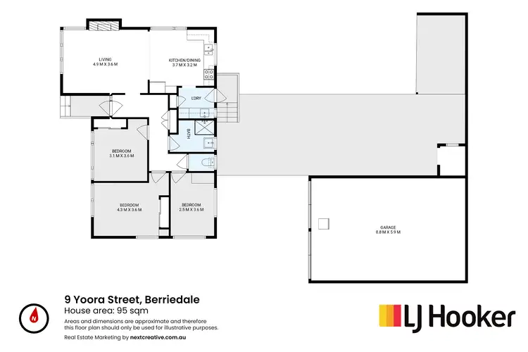 Floorplan of Homely house listing, 9 Yoora Street, Berriedale TAS 7011