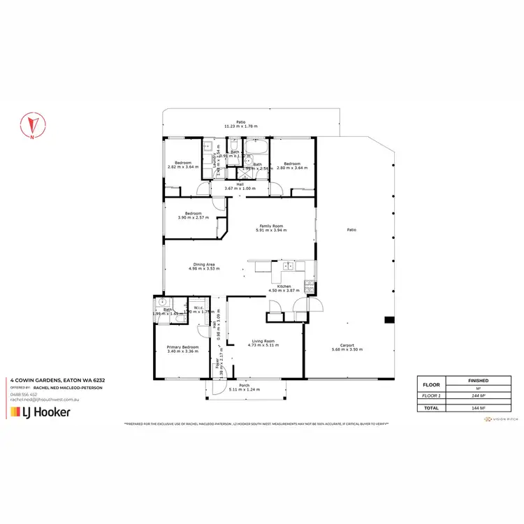 Floorplan of Homely house listing, 4 Cowin Gardens, Eaton WA 6232