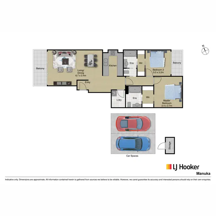 Floorplan of Homely unit listing, 104/12 David Street, Turner ACT 2612