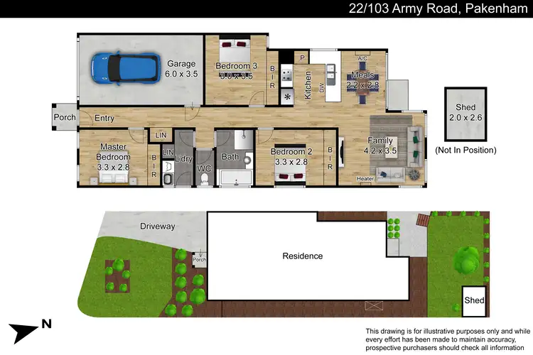 Floorplan of Homely unit listing, 22/103 Army Road, Pakenham VIC 3810
