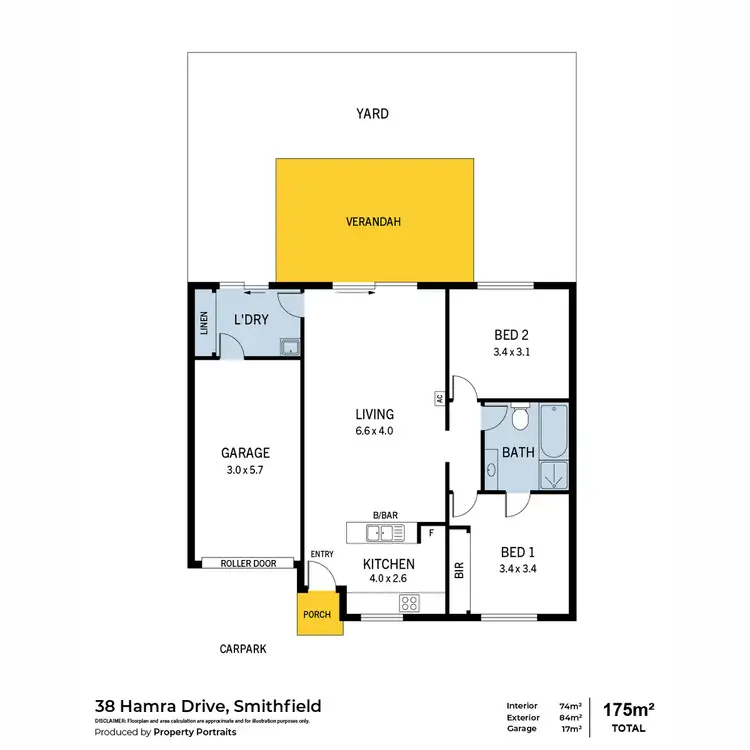 Floorplan of Homely house listing, 38 Hamra Drive, Smithfield SA 5114