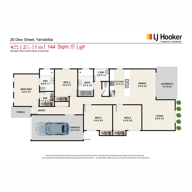 Floorplan of Homely house listing, 26 Dew Street, Yarrabilba QLD 4207