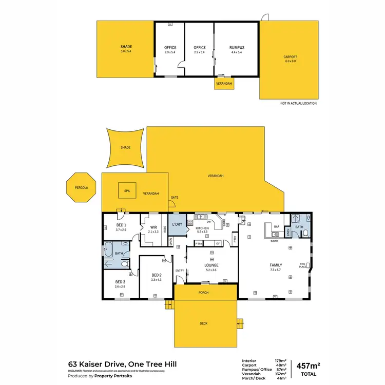 Floorplan of Homely house listing, 63 Kaiser Drive, One Tree Hill SA 5114