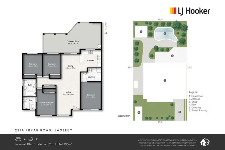 Floorplan of Homely house listing, 221 Fryar Road, Eagleby QLD 4207