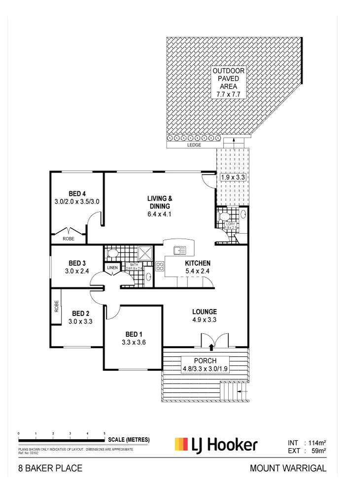 Floorplan of Homely house listing, 8 Baker Place, Mount Warrigal NSW 2528
