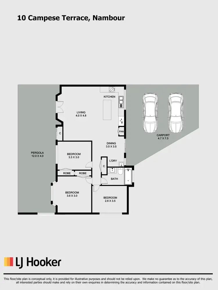 Floorplan of Homely house listing, 10 Campese Terrace, Nambour QLD 4560