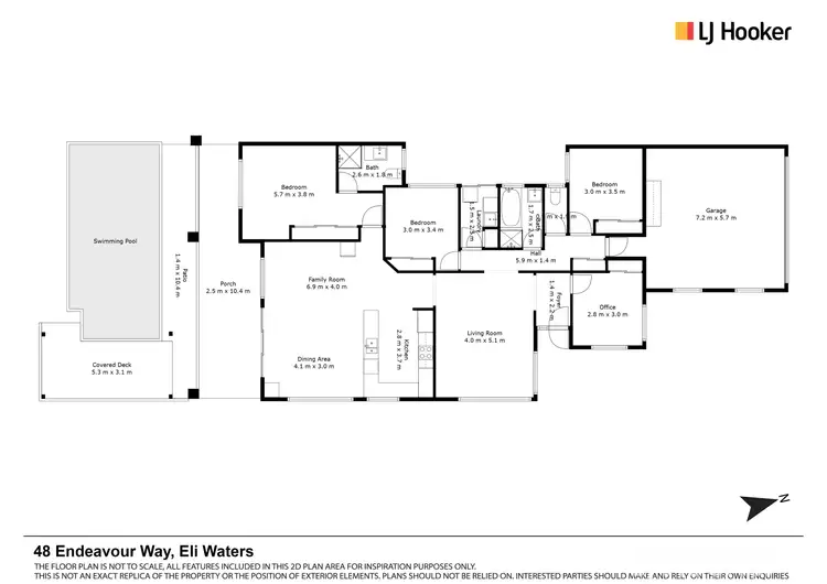 Floorplan of Homely house listing, 48 Endeavour Way, Eli Waters QLD 4655