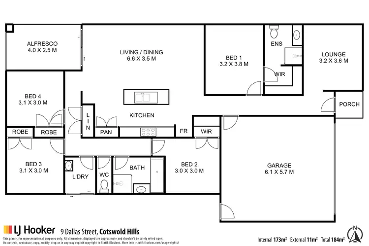Floorplan of Homely house listing, 9 Dallas Street, Cotswold Hills QLD 4350