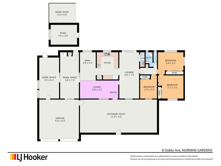 Floorplan of Homely house listing, 8 Doblo Avenue, Norman Gardens QLD 4701