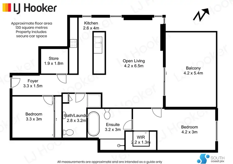 Floorplan of Homely unit listing, 4/2 Golf Links Drive, Batemans Bay NSW 2536