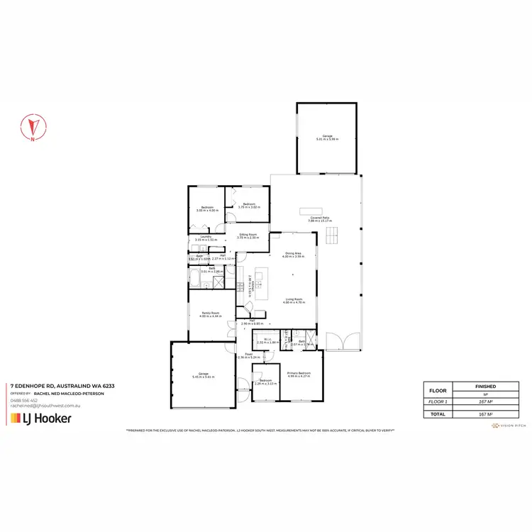 Floorplan of Homely house listing, 7 Edenhope Road, Australind WA 6233