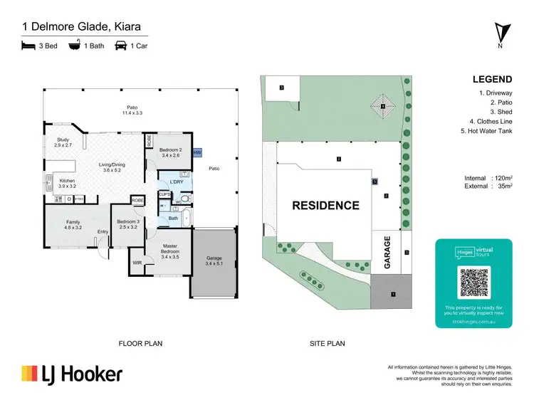 Floorplan of Homely house listing, 1 Delmore Glade, Kiara WA 6054