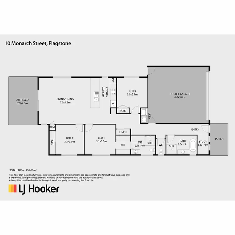 Floorplan of Homely house listing, 10 Monarch Street, Flagstone QLD 4280