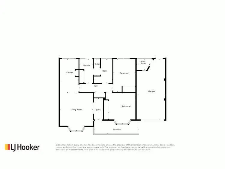 Floorplan of Homely unit listing, 2/7 Langford Parade, Paynesville VIC 3880