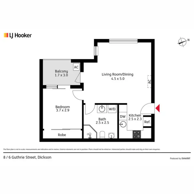 Floorplan of Homely house listing, 8/6 Guthrie Street, Dickson ACT 2602