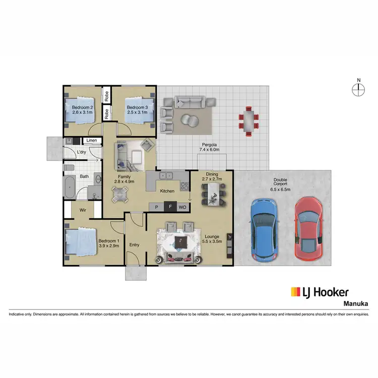 Floorplan of Homely house listing, 6 Eggers Place, Bonython ACT 2905
